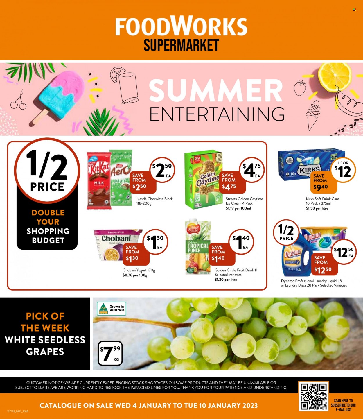 Foodworks catalogue - 4 Jan 2023 - 10 Jan 2023. Page 1