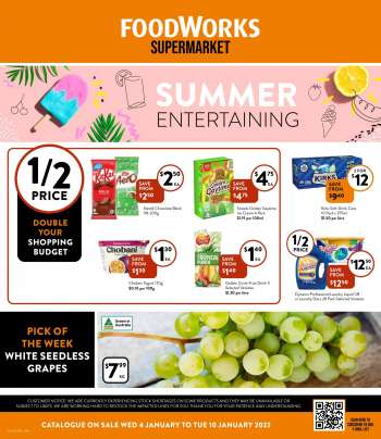 Foodworks Catalogue - 4 Jan 2023 - 10 Jan 2023.