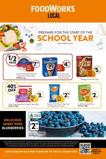 Foodworks Catalogue - 18 Jan 2023 - 24 Jan 2023.