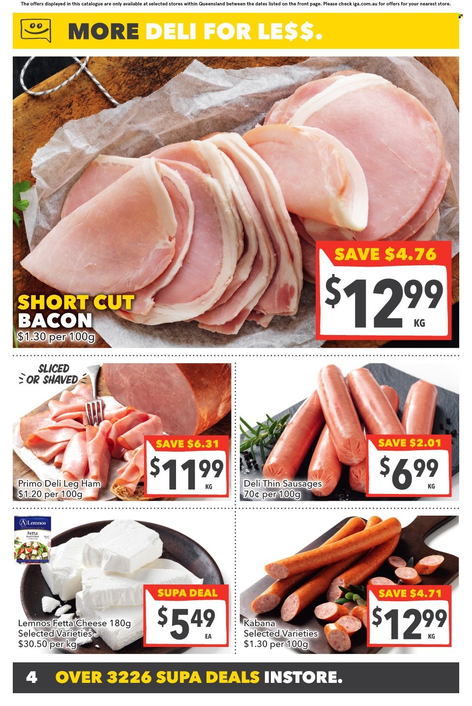 thumbnail - SUPA VALU Catalogue - 25 Jan 2023 - 31 Jan 2023 - Sales products - bacon, ham, sausage, leg ham, cheese, feta. Page 5.