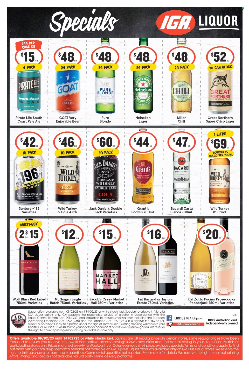 IGA LIQUOR catalogue - 8 Feb 2023 - 14 Feb 2023. Page 1