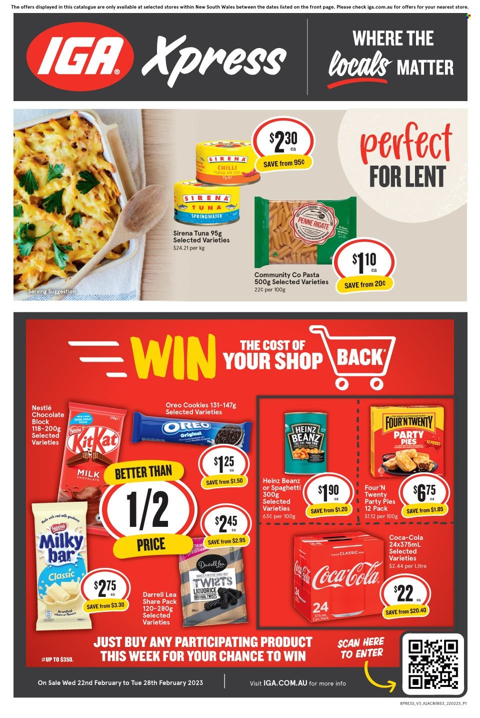 IGA Xpress catalogue - 22 Feb 2023 - 28 Feb 2023. Page 1