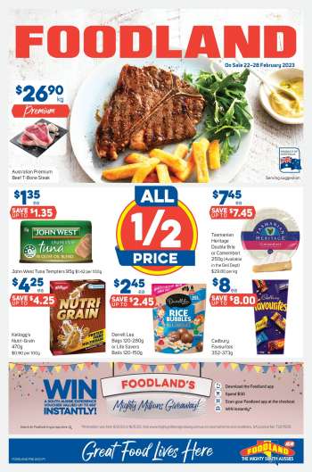 Foodland Catalogue - 22 Feb 2023 - 28 Feb 2023.