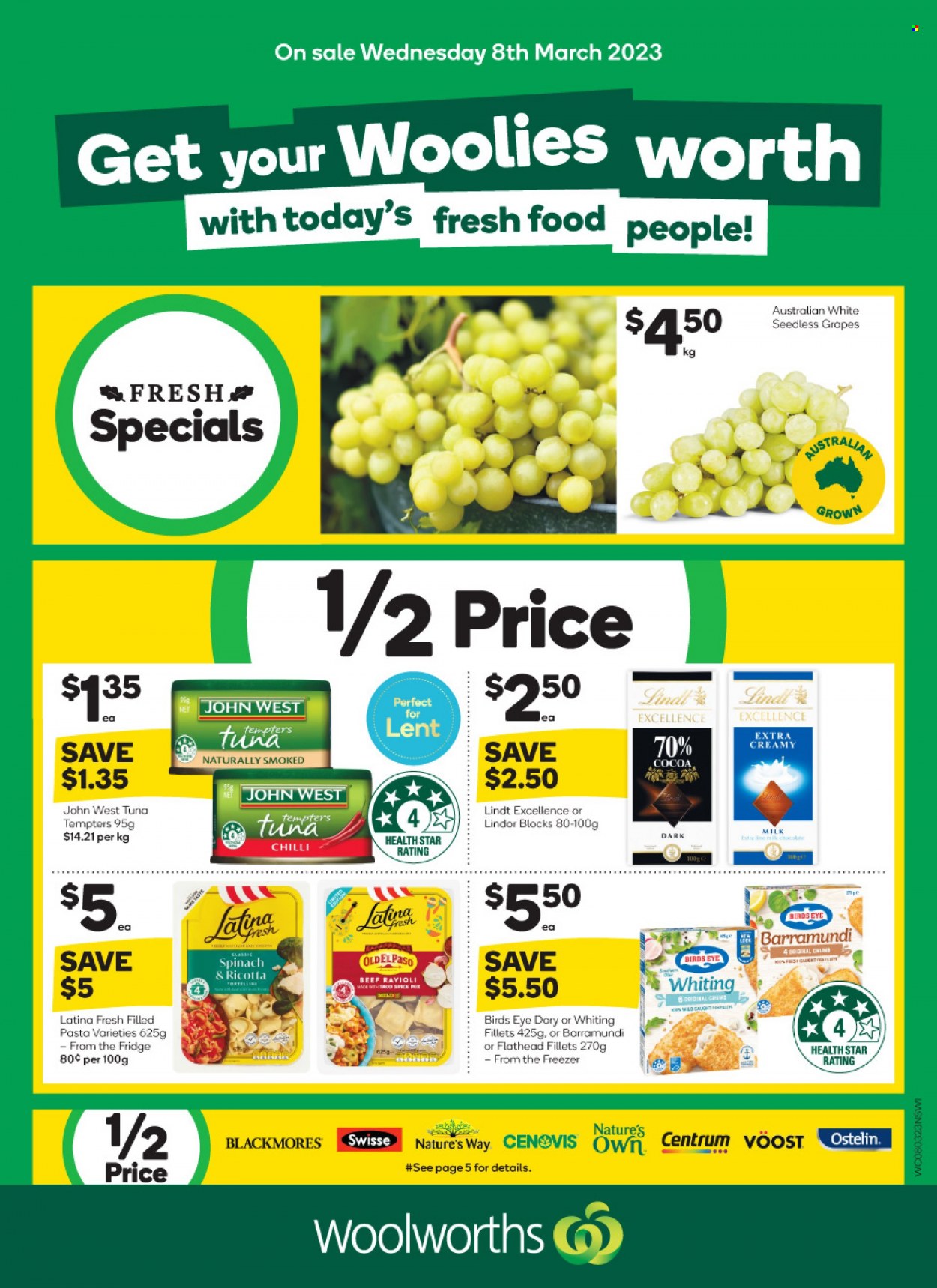 Woolworths catalogue - 8 Mar 2023 - 14 Mar 2023. Page 1