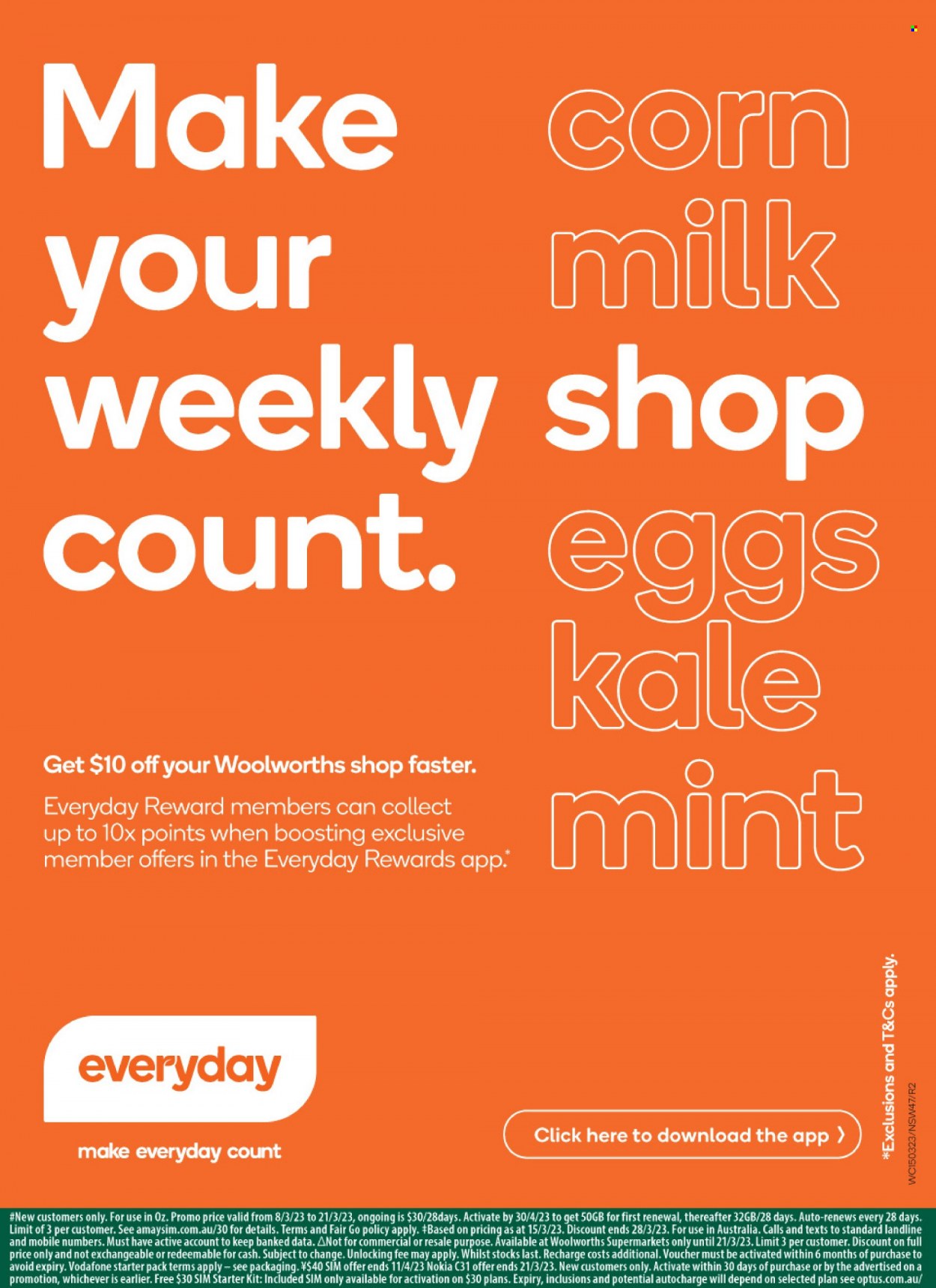 Woolworths catalogue - 15 Mar 2023 - 21 Mar 2023. Page 47