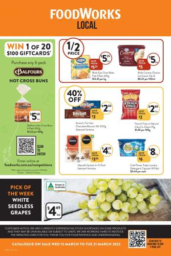 Foodworks Catalogue - 15 Mar 2023 - 21 Mar 2023.