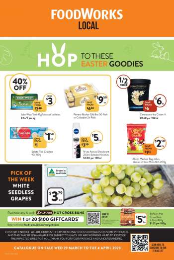 Foodworks Catalogue - 29 Mar 2023 - 4 Apr 2023.