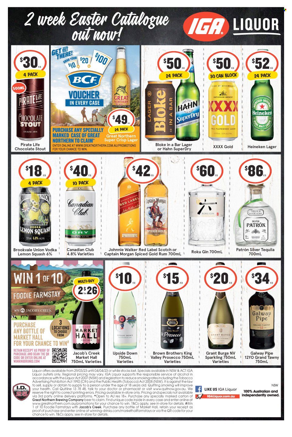 IGA LIQUOR catalogue - 29 Mar 2023 - 4 Apr 2023. Page 1