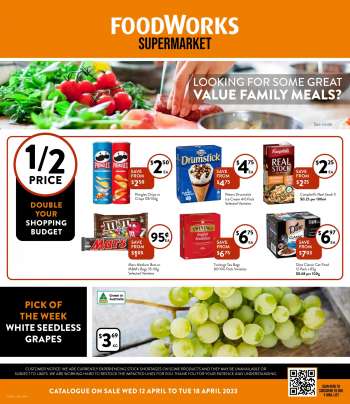 Foodworks Catalogue - 12 Apr 2023 - 18 Apr 2023.
