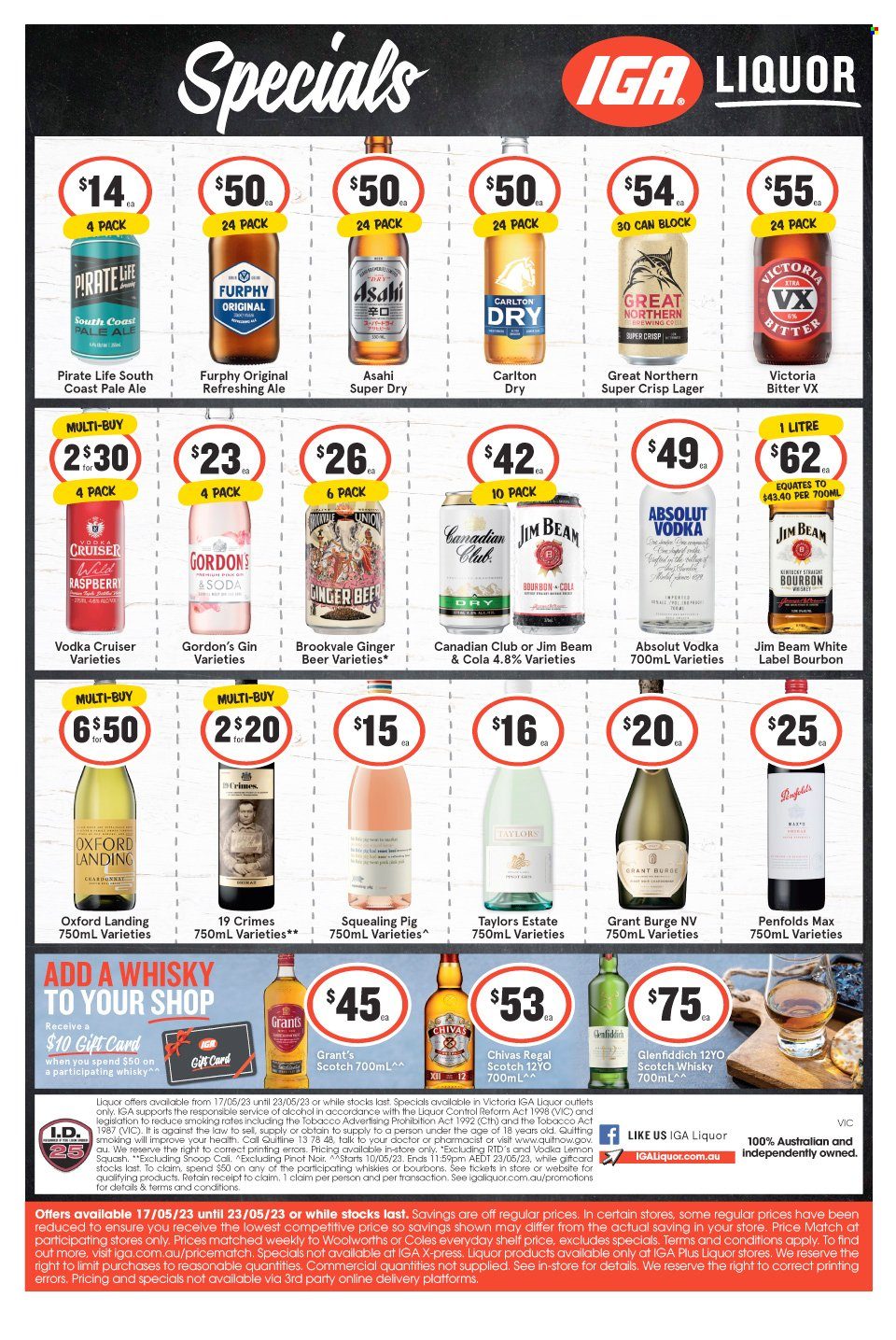 IGA LIQUOR catalogue - 17 May 2023 - 23 May 2023. Page 1