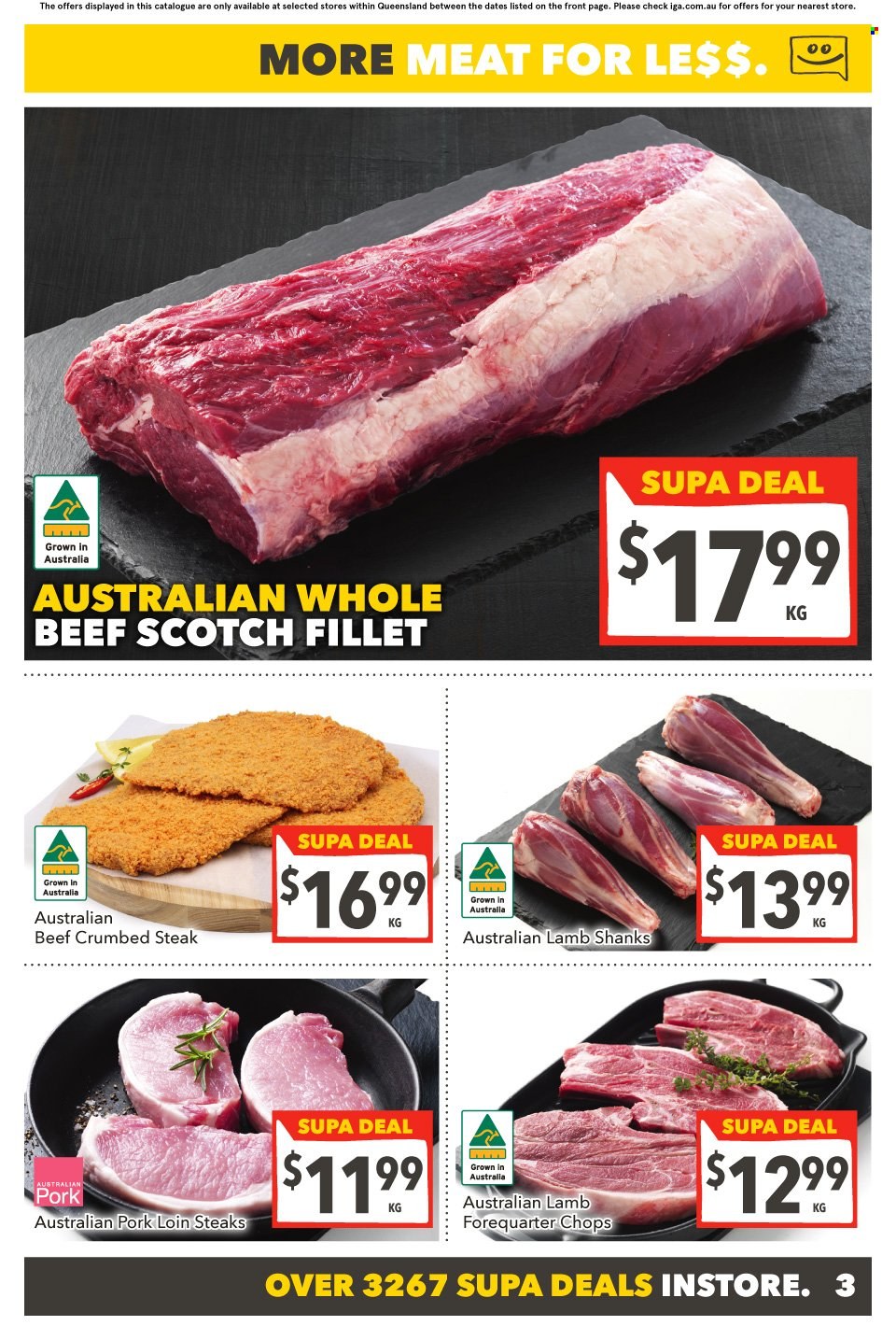 thumbnail - SUPA VALU Catalogue - 7 Jun 2023 - 13 Jun 2023 - Sales products - steak, pork loin, pork meat. Page 4.