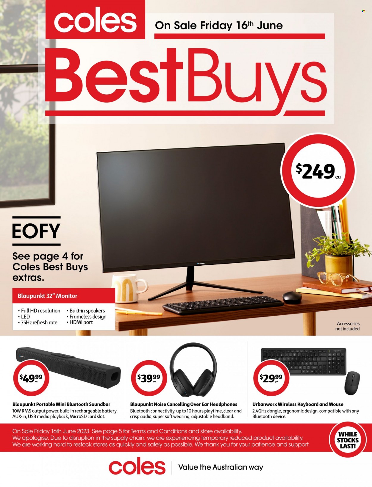Coles catalogue - 16 Jun 2023 - 22 Jun 2023. Page 1
