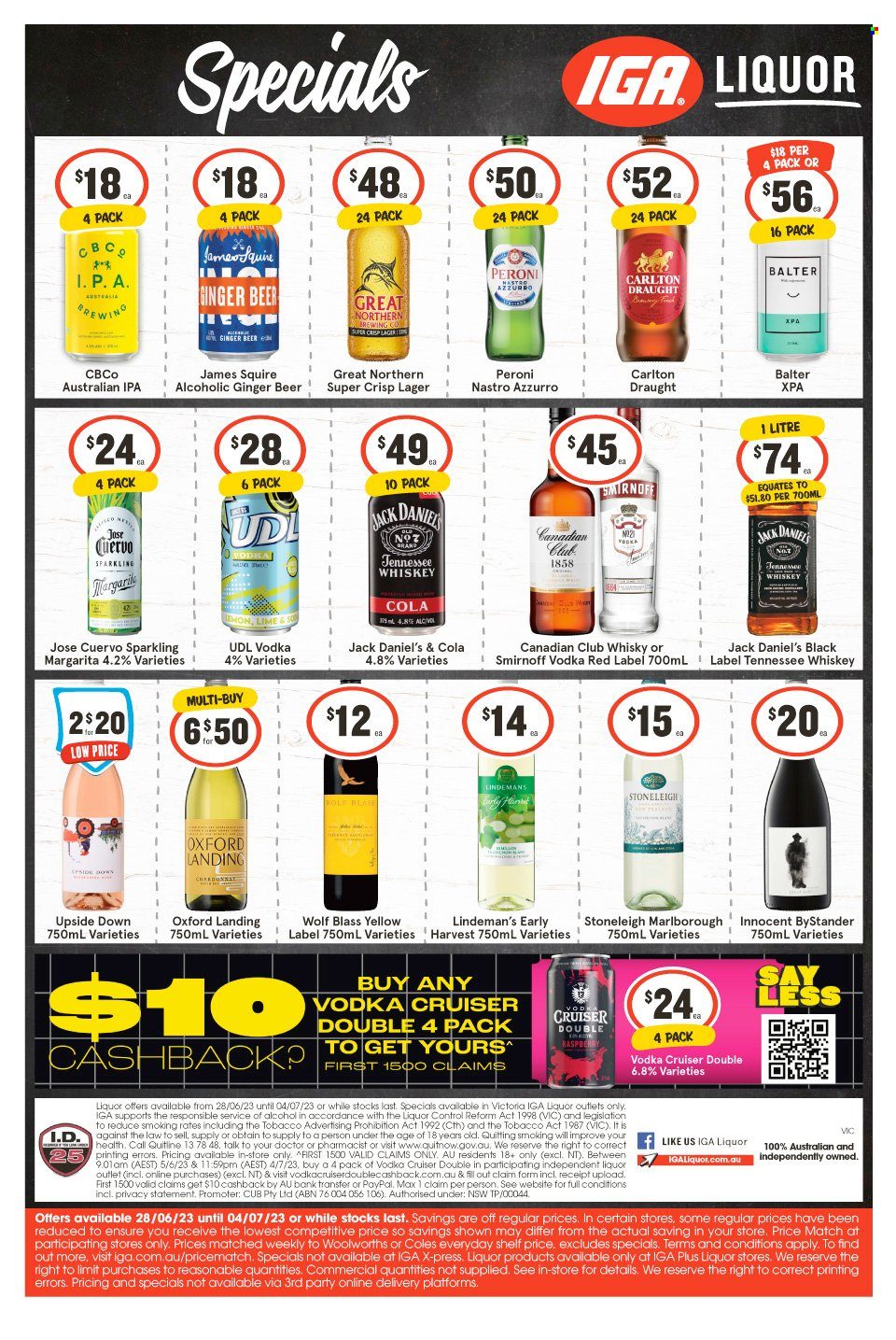 IGA LIQUOR catalogue - 28 Jun 2023 - 4 Jul 2023. Page 1