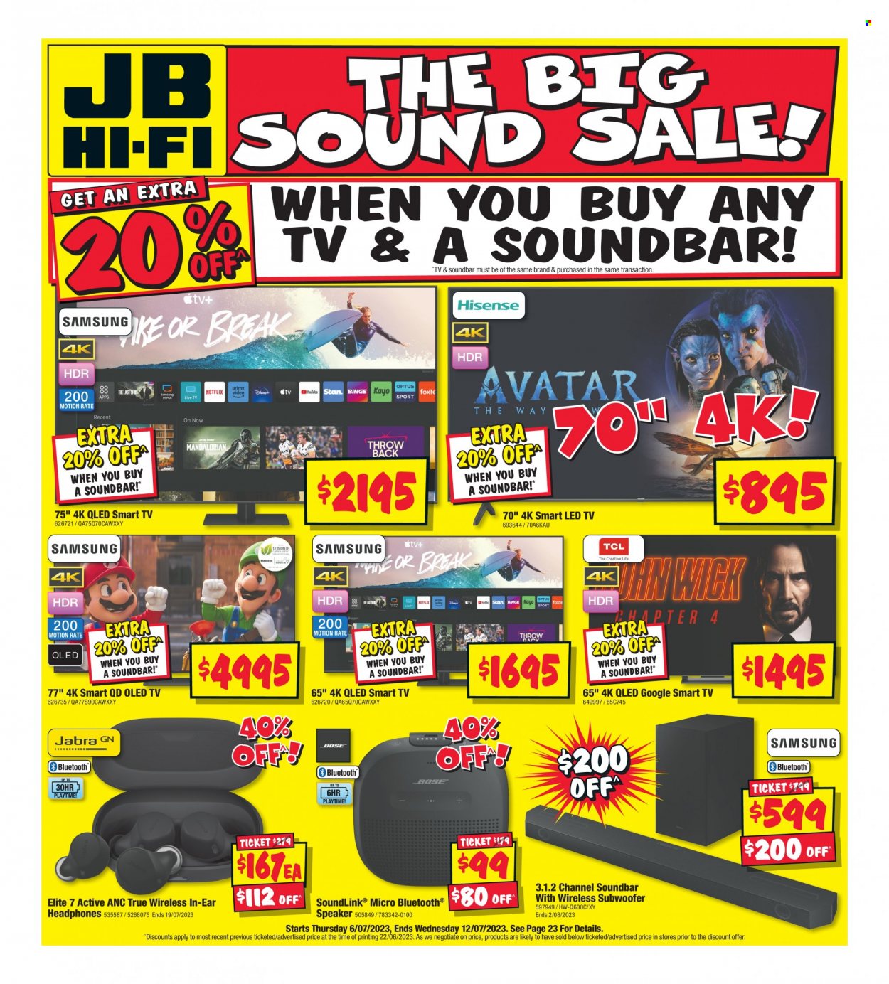 JB Hi-Fi catalogue - 6 Jul 2023 - 12 Jul 2023. Page 1