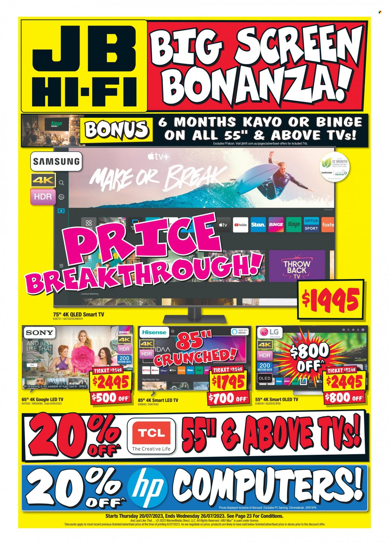 JB Hi-Fi catalogue - 20 Jul 2023 - 26 Jul 2023. Page 1