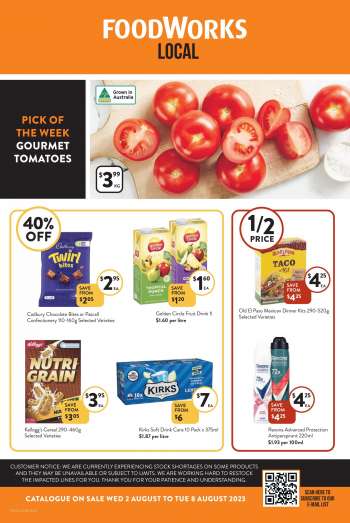 Foodworks Catalogue - 2 Aug 2023 - 8 Aug 2023.