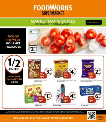 Foodworks Catalogue - 2 Aug 2023 - 8 Aug 2023.