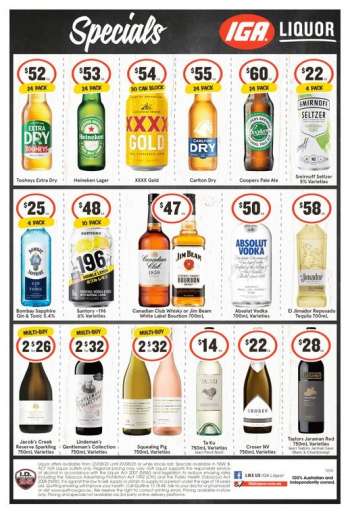 IGA LIQUOR Catalogue - 23 Aug 2023 - 29 Aug 2023.