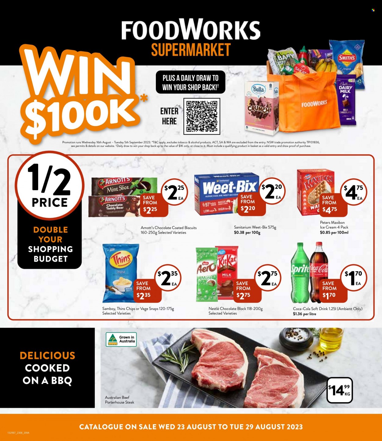 Foodworks catalogue - 23 Aug 2023 - 29 Aug 2023. Page 1