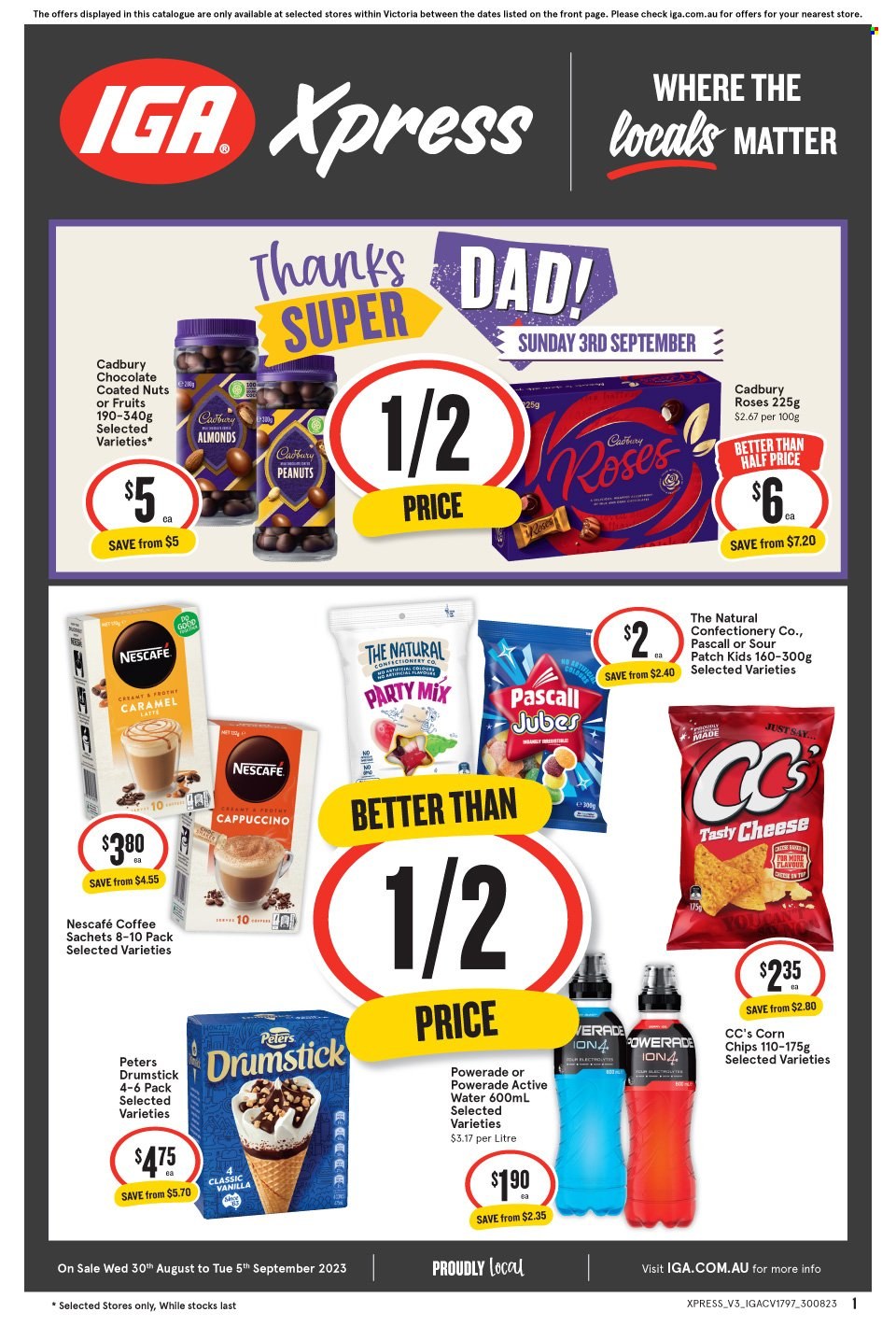 IGA Xpress catalogue - 30 Aug 2023 - 5 Sep 2023. Page 1