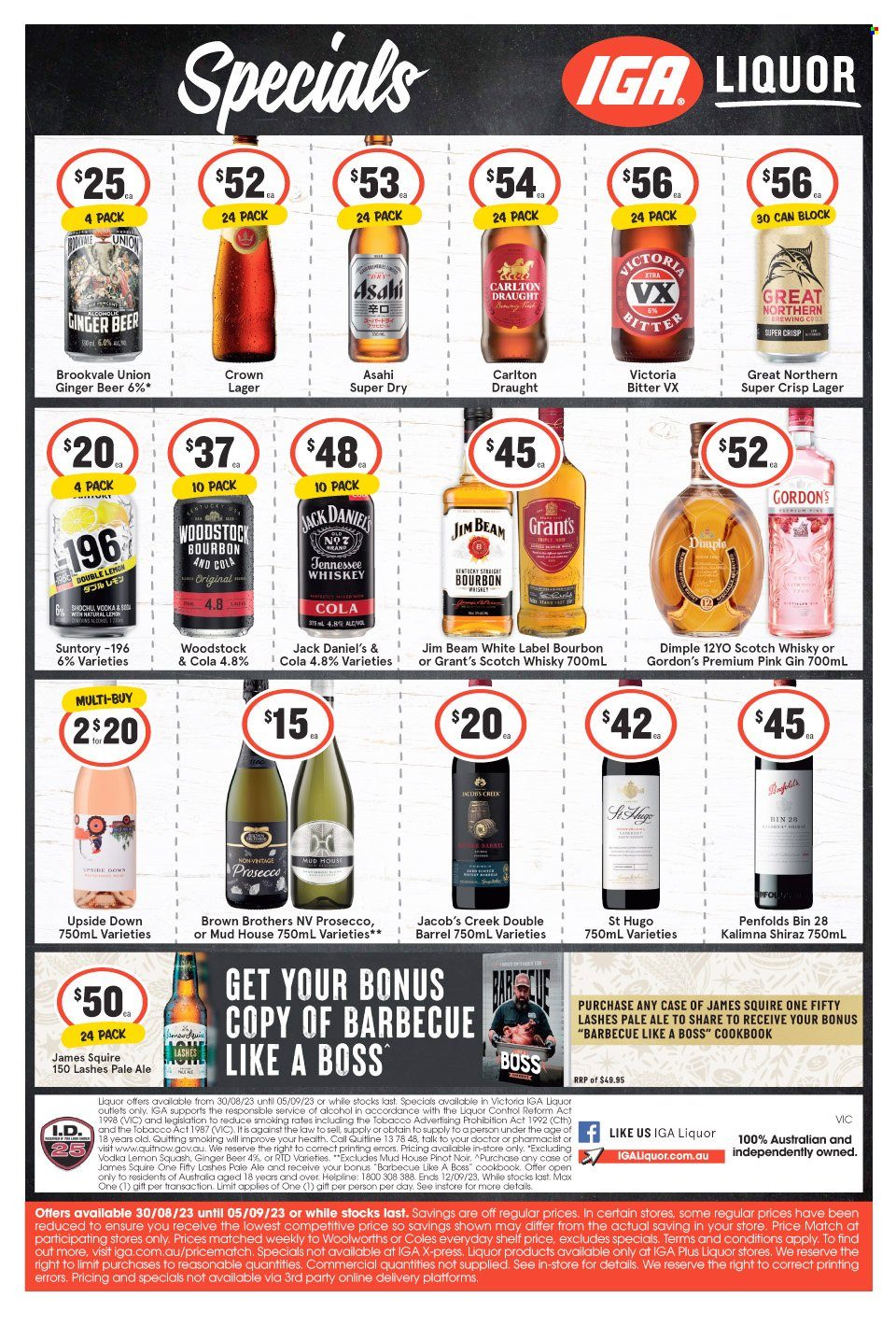IGA LIQUOR catalogue - 30 Aug 2023 - 5 Sep 2023. Page 1
