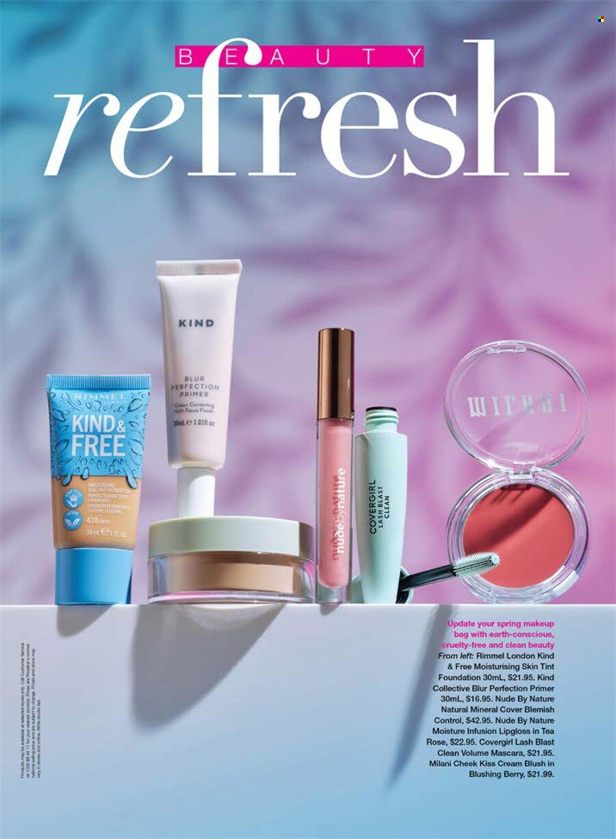 Priceline Pharmacy Catalogue - Sales products - CoverGirl, bag, makeup, mascara, Rimmel, cream blush. Page 11.