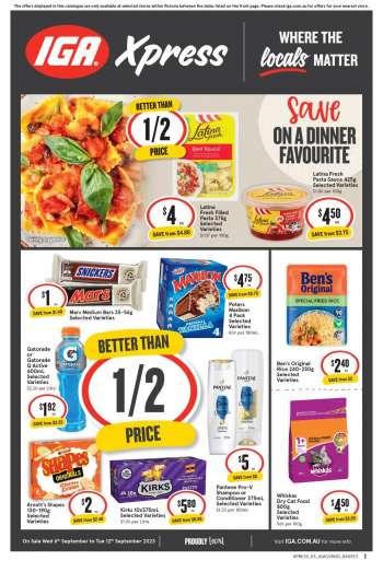 IGA Xpress Catalogue - 6 Sep 2023 - 12 Sep 2023.