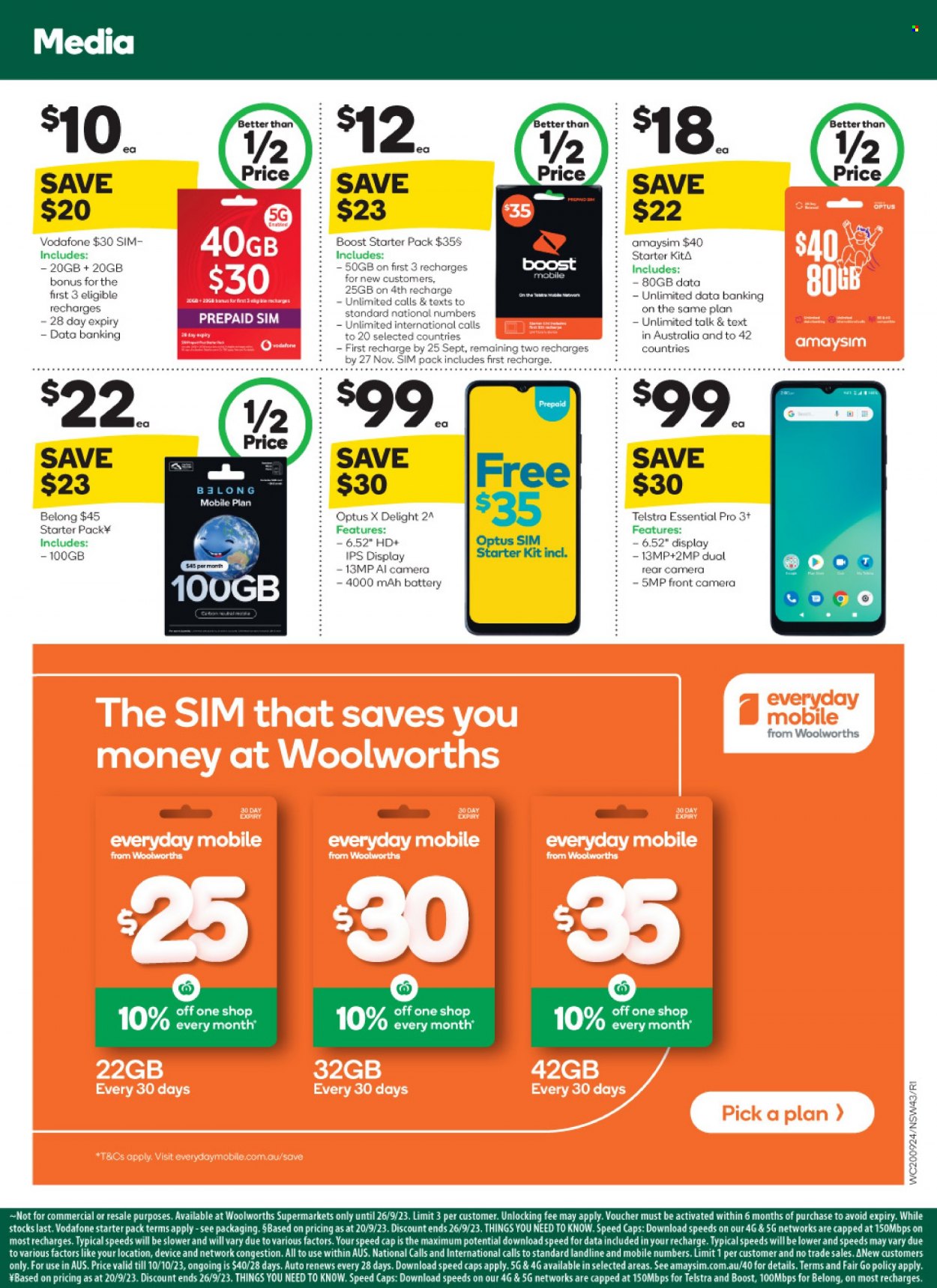 Woolworths catalogue - 20 Sep 2023 - 26 Sep 2023. Page 43