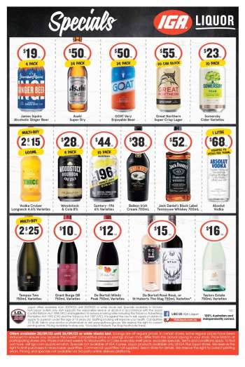 IGA LIQUOR Catalogue - 20 Sep 2023 - 26 Sep 2023.