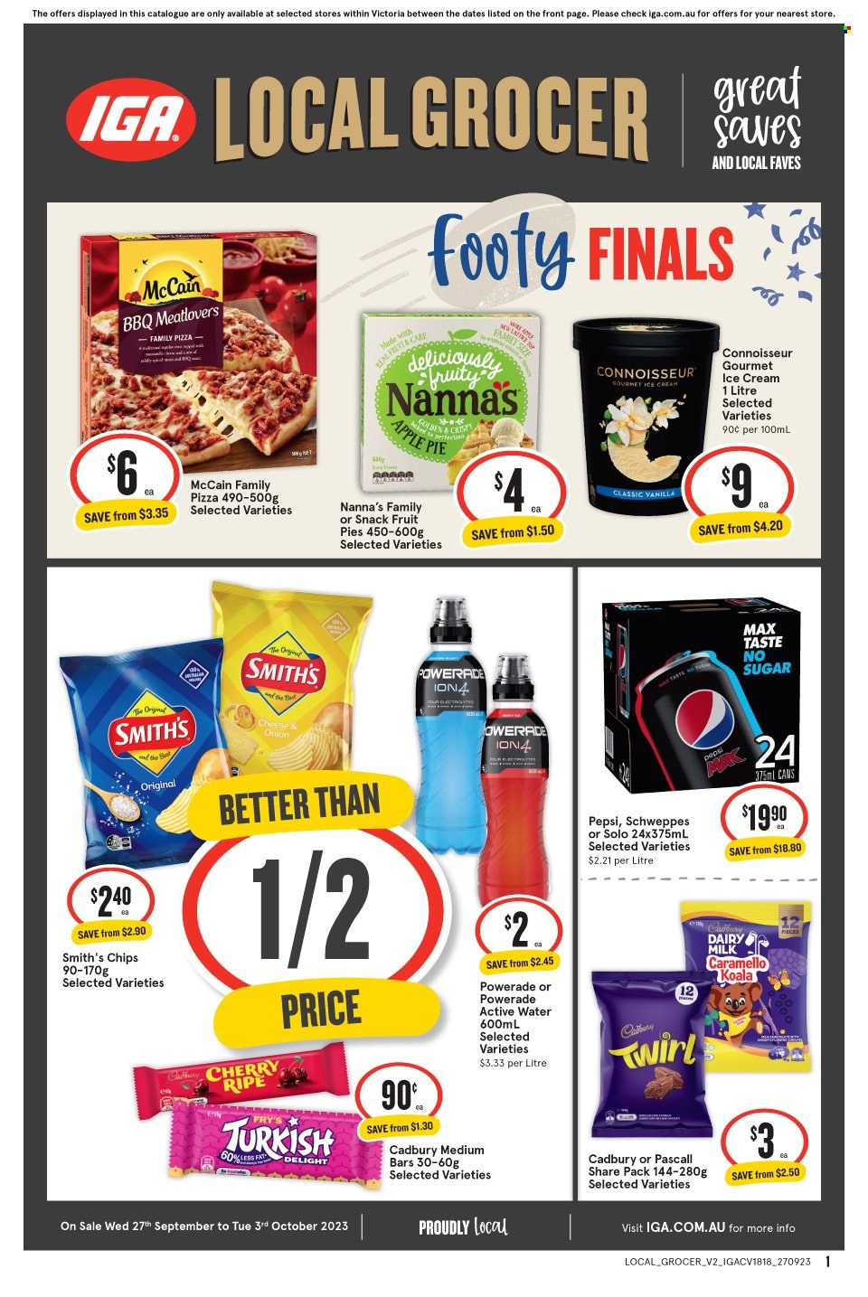 IGA Xpress catalogue - 27 Sep 2023 - 3 Oct 2023. Page 1
