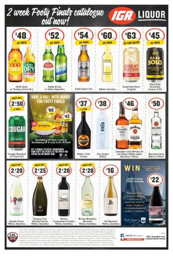 IGA LIQUOR Catalogue - 27 Sep 2023 - 3 Oct 2023.