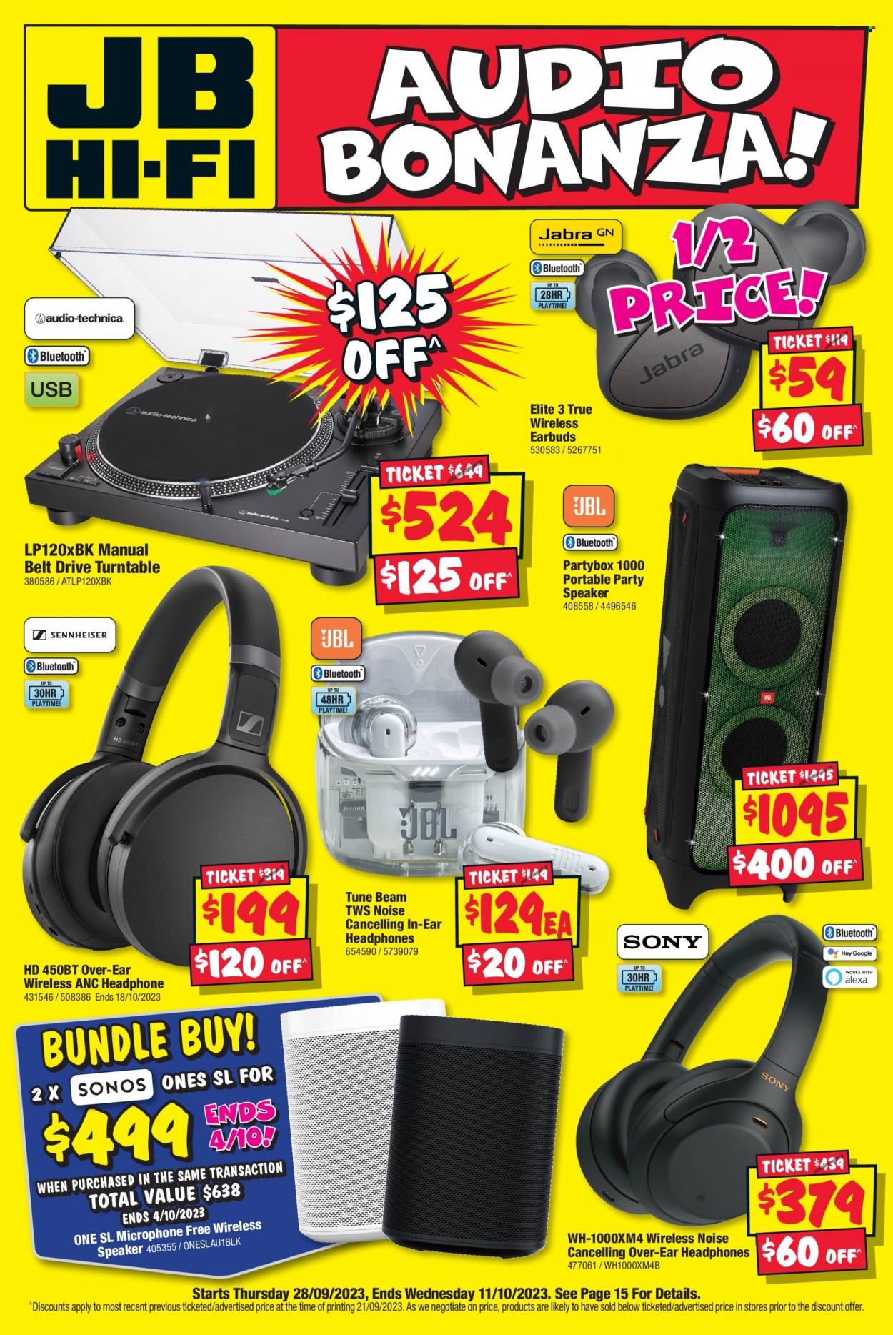 JB Hi-Fi catalogue - 28 Sep 2023 - 11 Oct 2023. Page 1