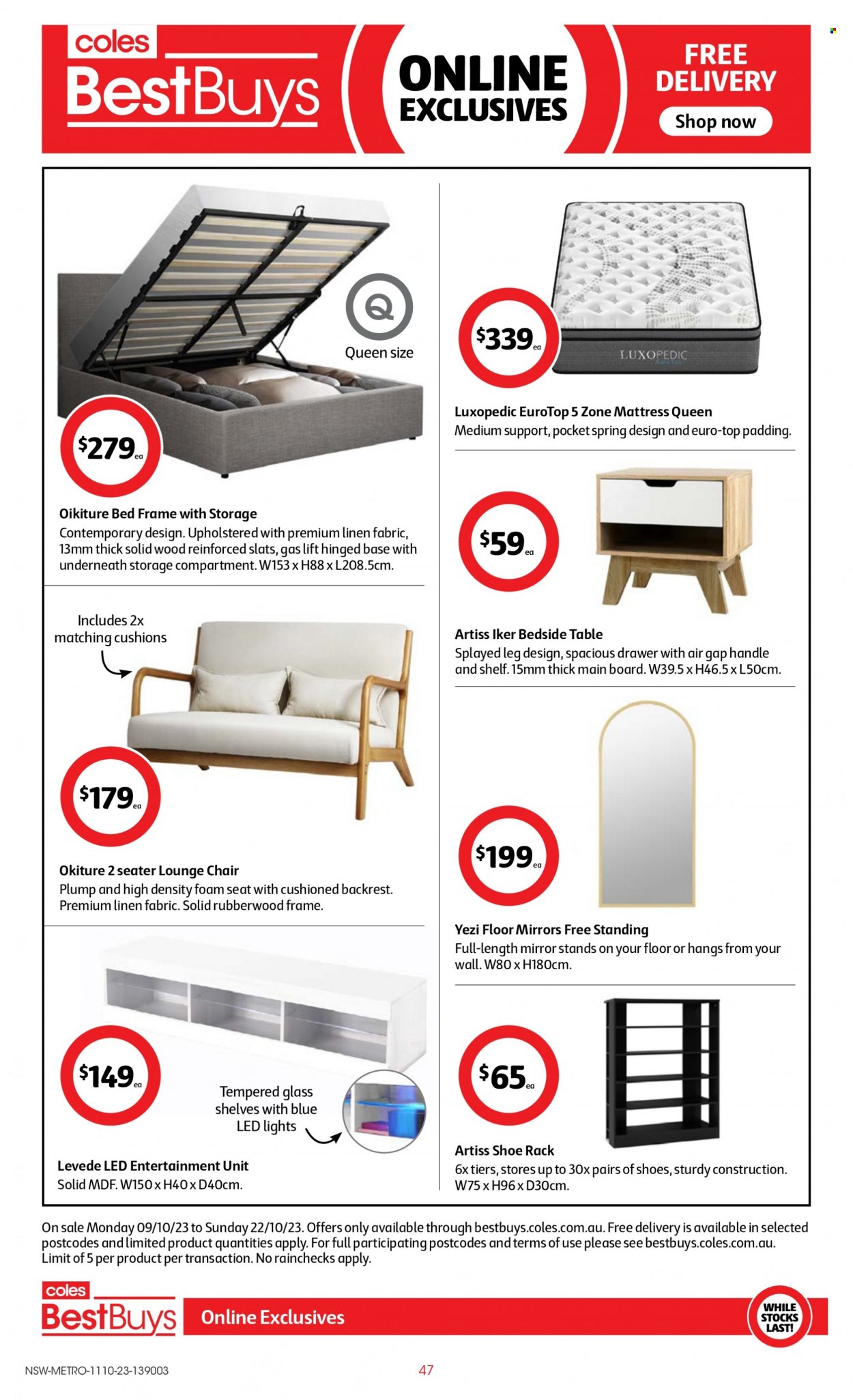 Coles catalogue - 11 Oct 2023 - 17 Oct 2023. Page 47