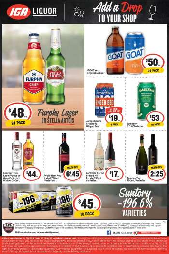 IGA LIQUOR Catalogue - 11 Oct 2023 - 17 Oct 2023.
