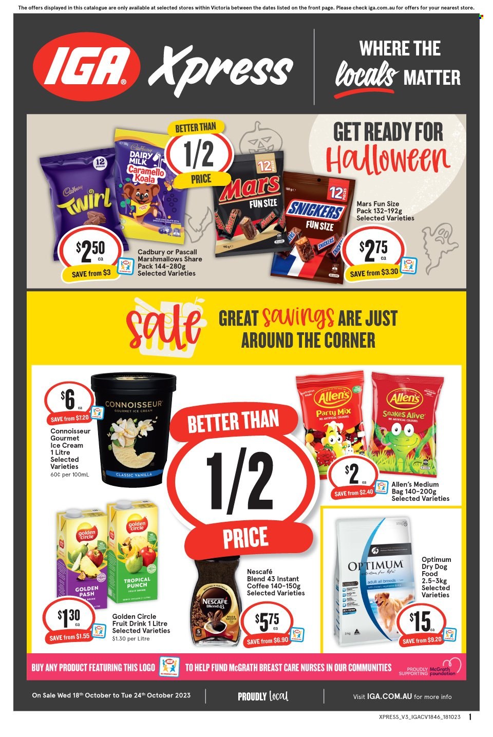 IGA Xpress catalogue - 18 Oct 2023 - 24 Oct 2023. Page 1