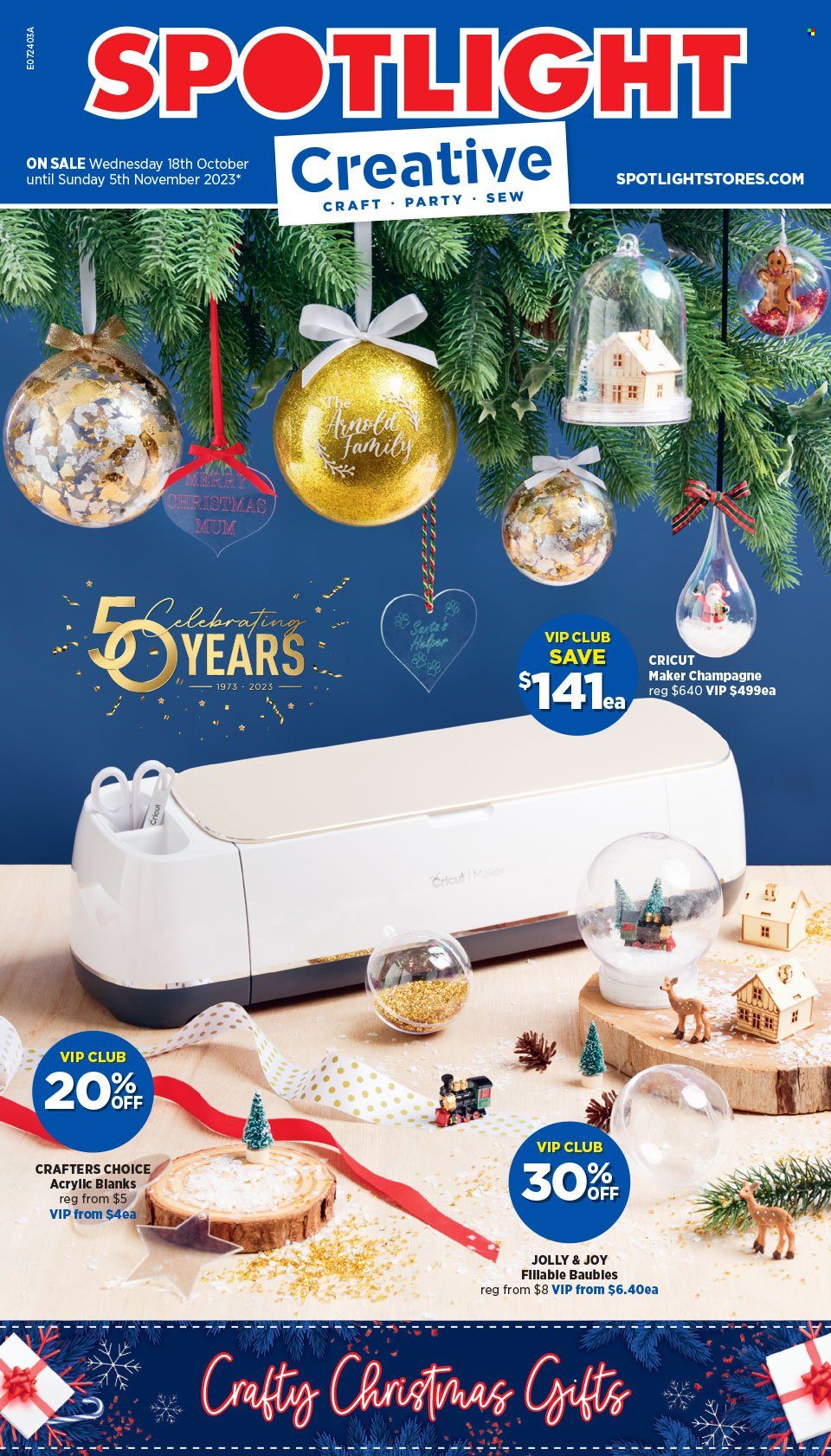 Spotlight catalogue - 18 Oct 2023 - 5 Nov 2023. Page 1