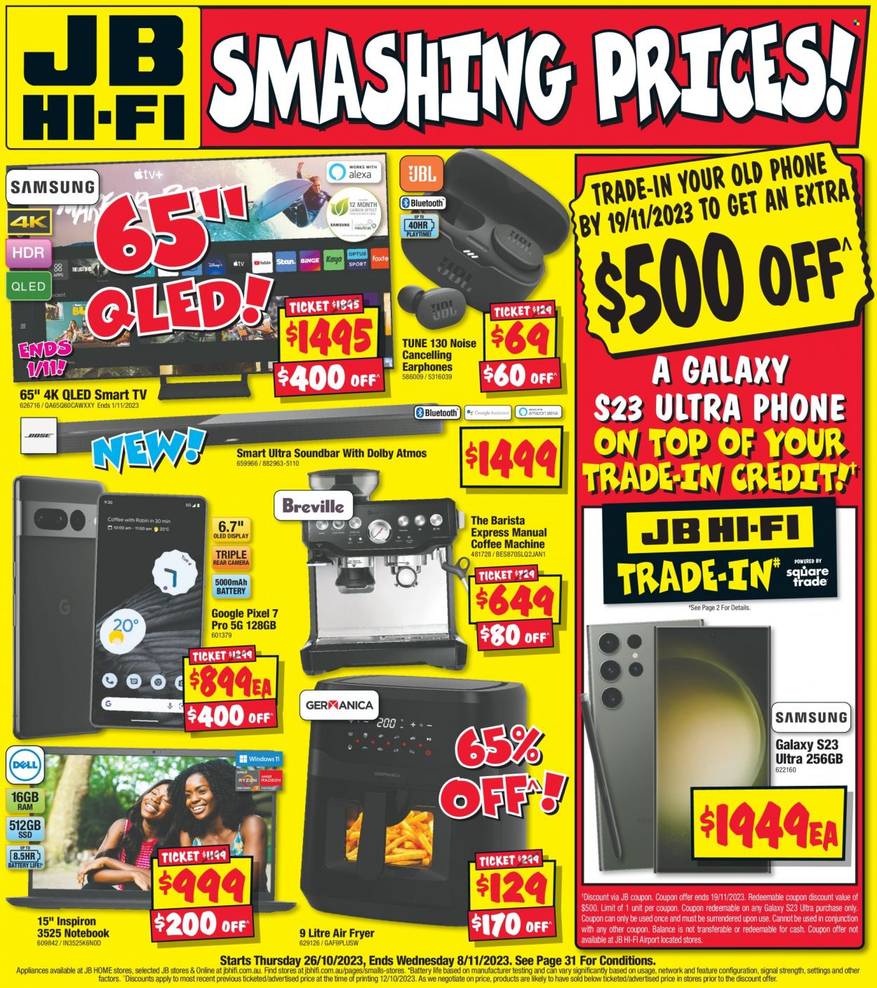 JB Hi-Fi catalogue - 26 Oct 2023 - 8 Nov 2023. Page 1