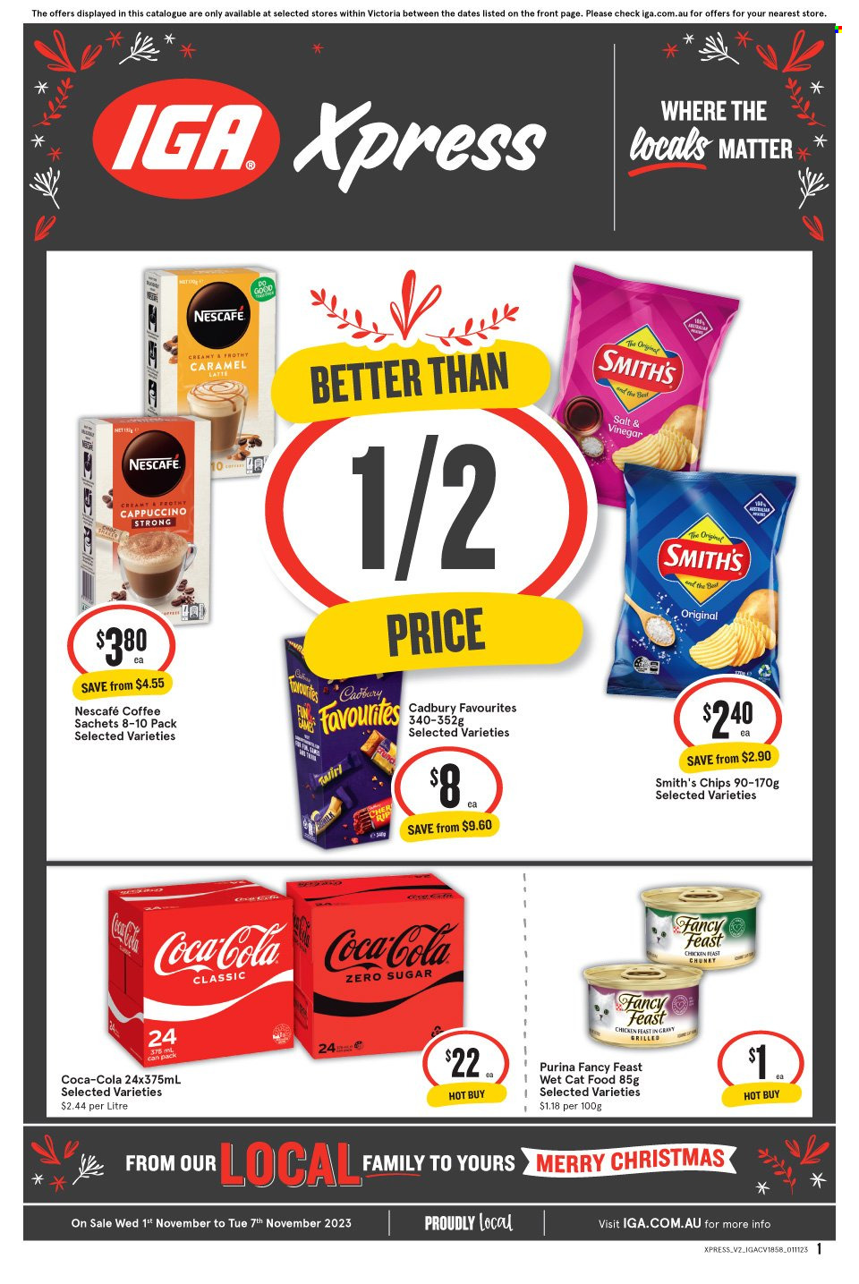 IGA Xpress catalogue - 1 Nov 2023 - 7 Nov 2023. Page 1