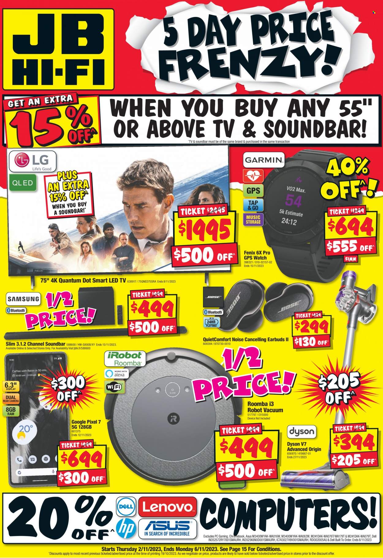 JB Hi-Fi catalogue - 2 Nov 2023 - 6 Nov 2023. Page 1