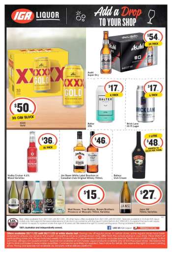 IGA LIQUOR Catalogue - 22 Nov 2023 - 28 Nov 2023.