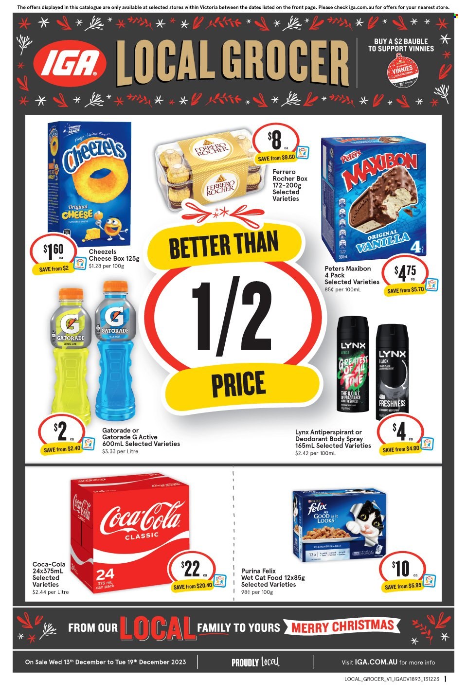 IGA Xpress catalogue - 13 Dec 2023 - 19 Dec 2023. Page 1