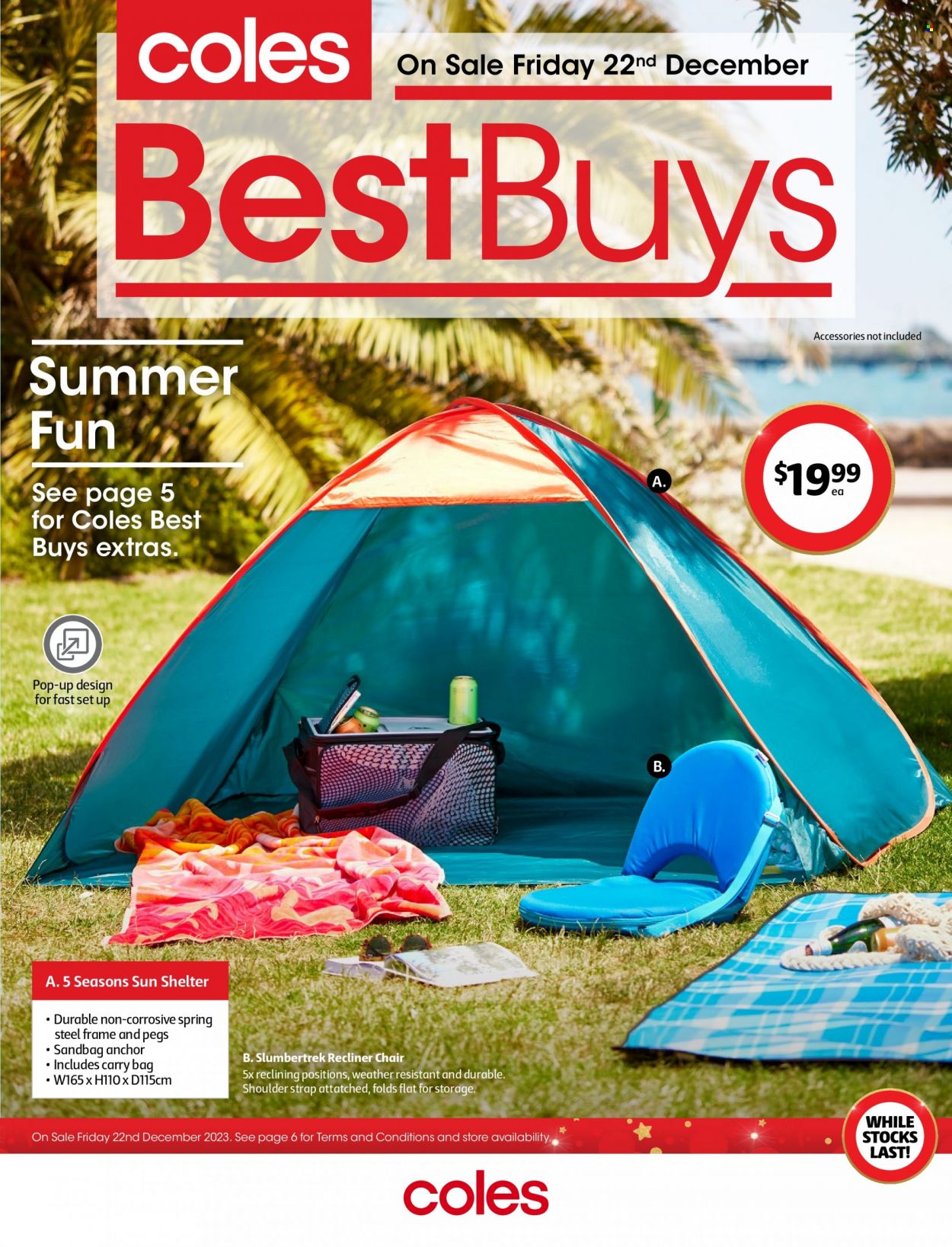 Coles catalogue - 22 Dec 2023 - 28 Dec 2023. Page 1