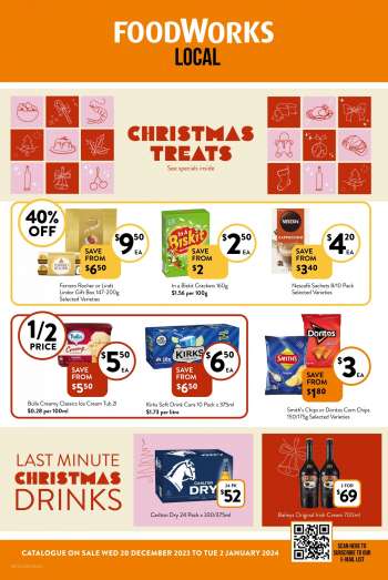 Foodworks Catalogue - 20 Dec 2023 - 26 Dec 2023.