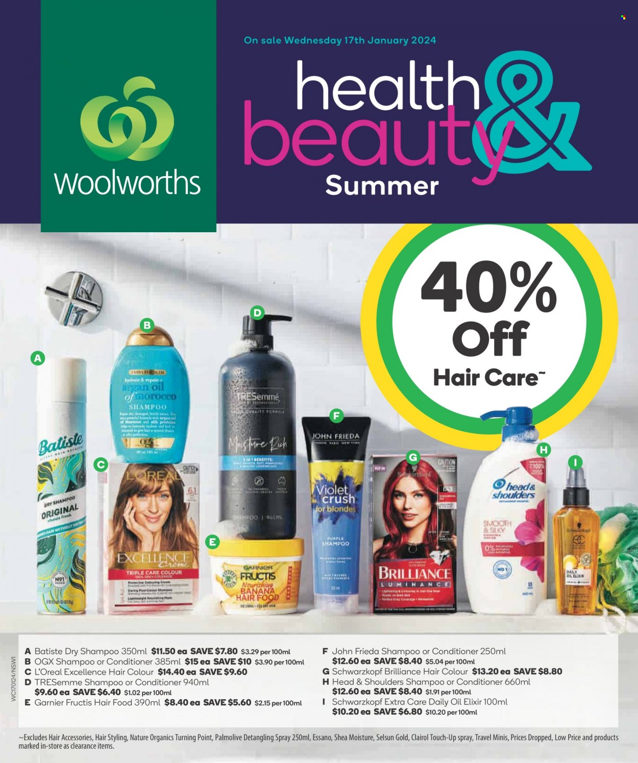 Woolworths catalogue - 17 Jan 2024 - 23 Jan 2024. Page 1