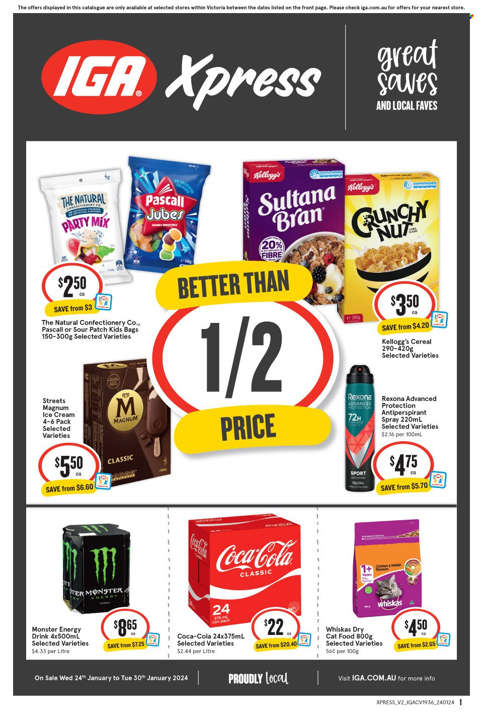 IGA Xpress catalogue - 24 Jan 2024 - 30 Jan 2024. Page 1
