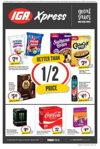 IGA Xpress Catalogue - 24 Jan 2024 - 30 Jan 2024.