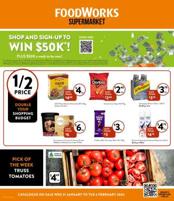 Foodworks Catalogue - 31 Jan 2024 - 6 Feb 2024.