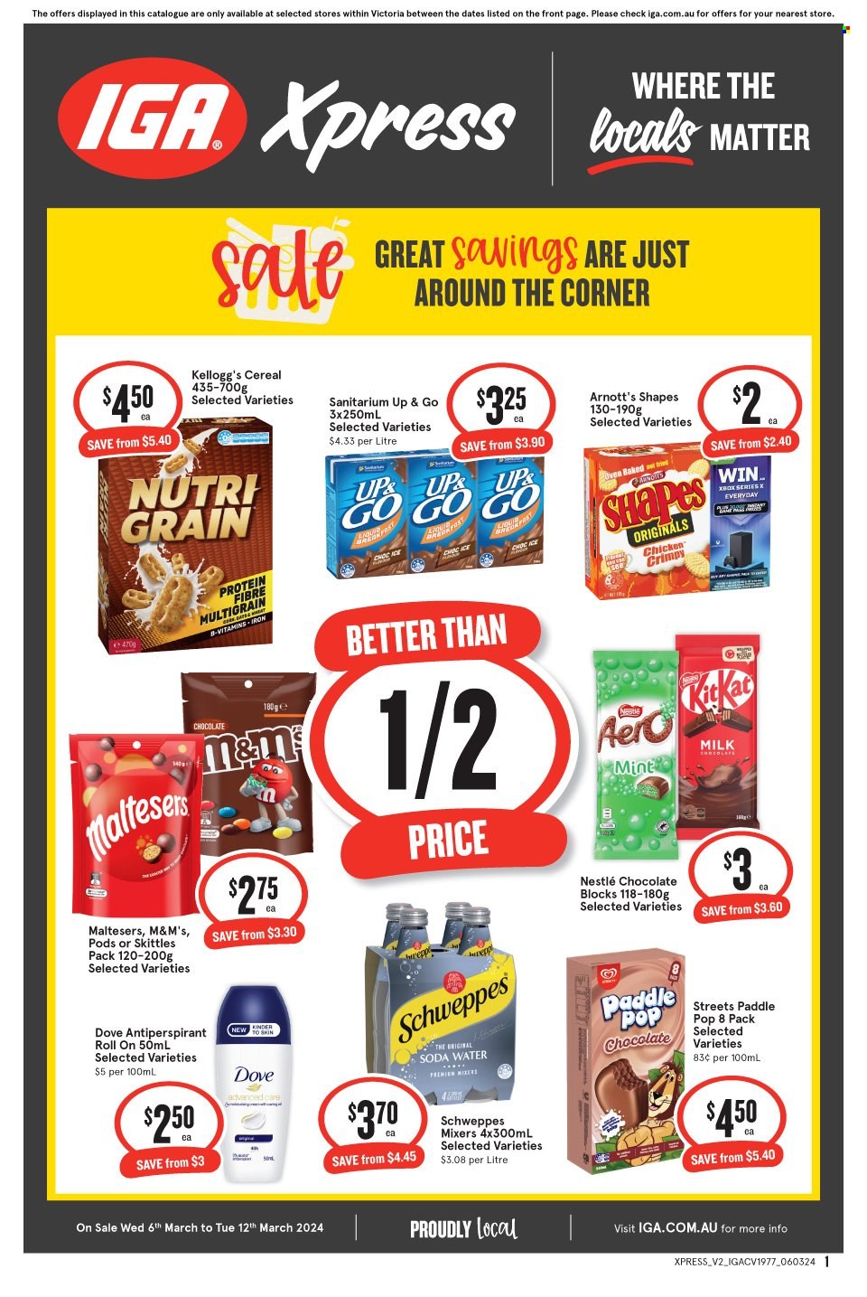 IGA Xpress catalogue - 6 Mar 2024 - 12 Mar 2024. Page 1