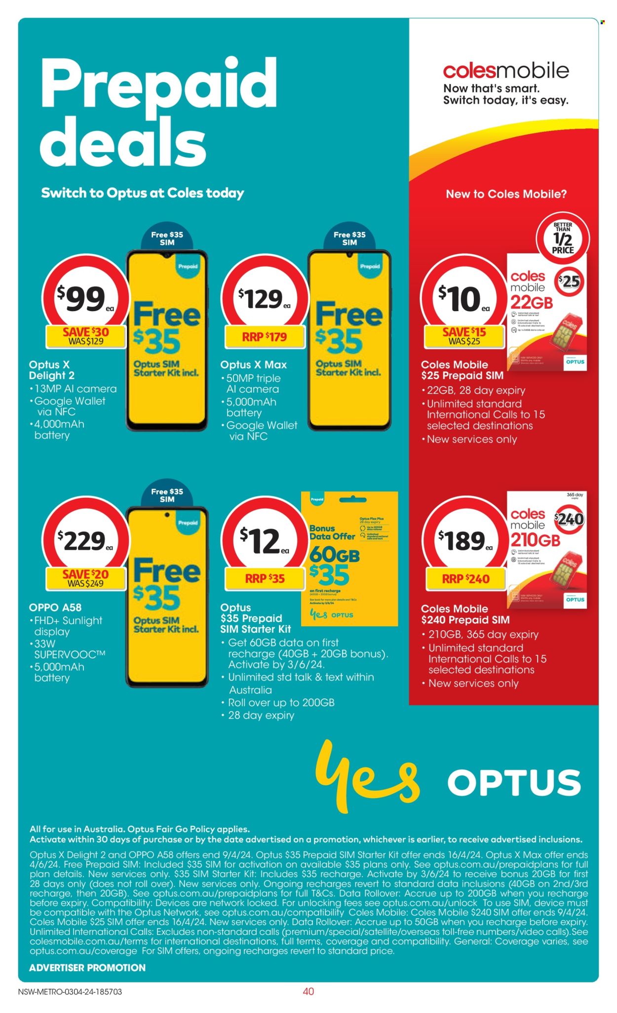 Coles catalogue - 3 Apr 2024 - 9 Apr 2024. Page 40