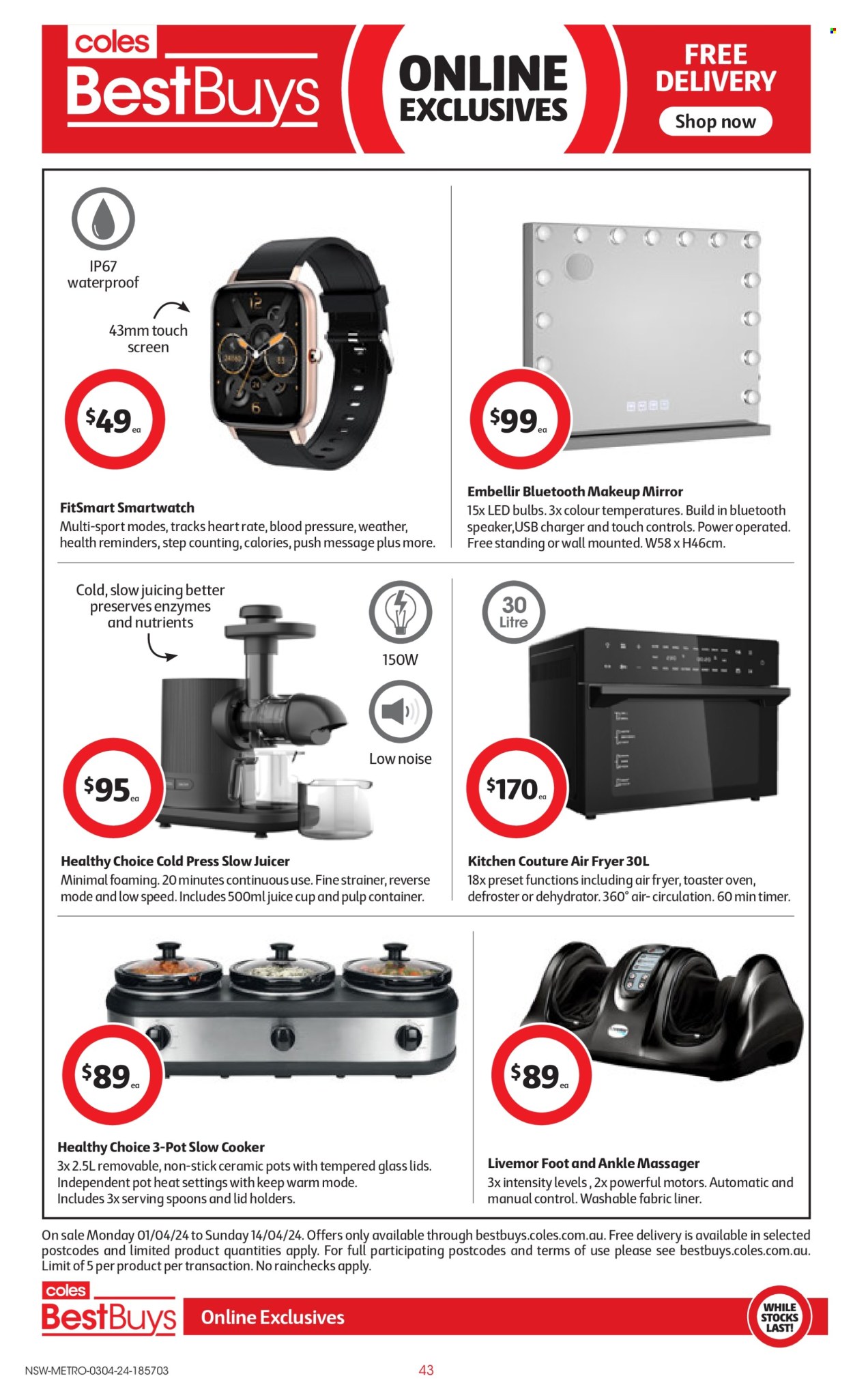 Coles catalogue - 3 Apr 2024 - 9 Apr 2024. Page 43